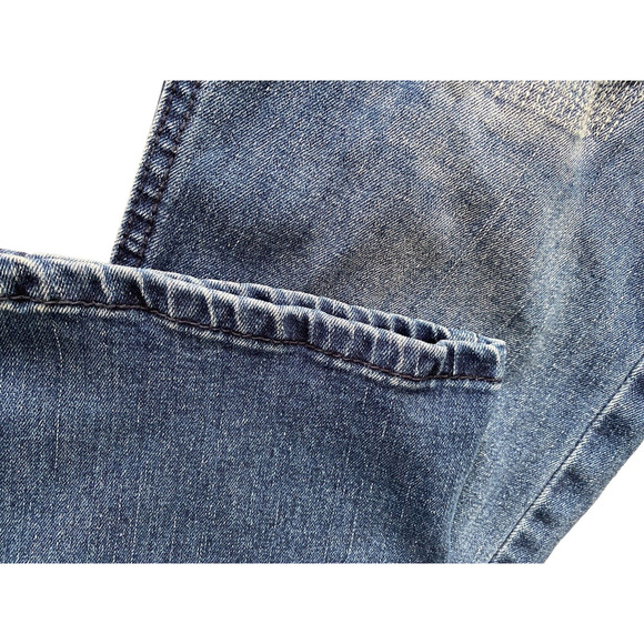 Refinery Republic Sz 34x30 Jeans Mens Denim Distressed Straight Whiskering Dark - Picture 9 of 10